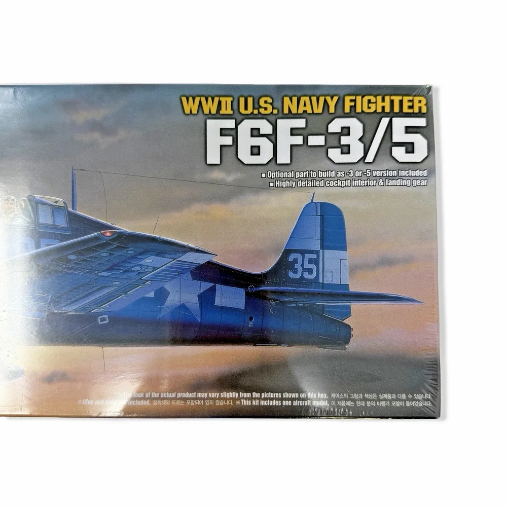 Academy 12481 Grumman F6F-3/5 Hellcat 1/72 Scale Plastic Model Kit-Sealed 4437